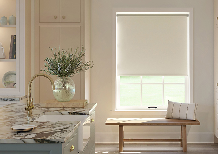 Ajanta (Blackout), Cream - Roller Blind - Image 3